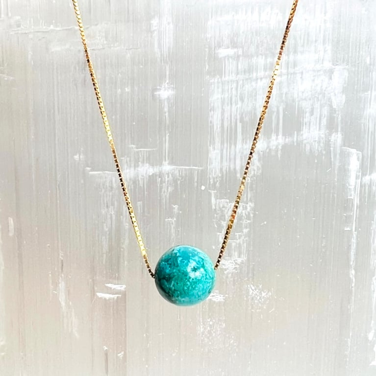 Chrysocolla- vedhæng billede 4