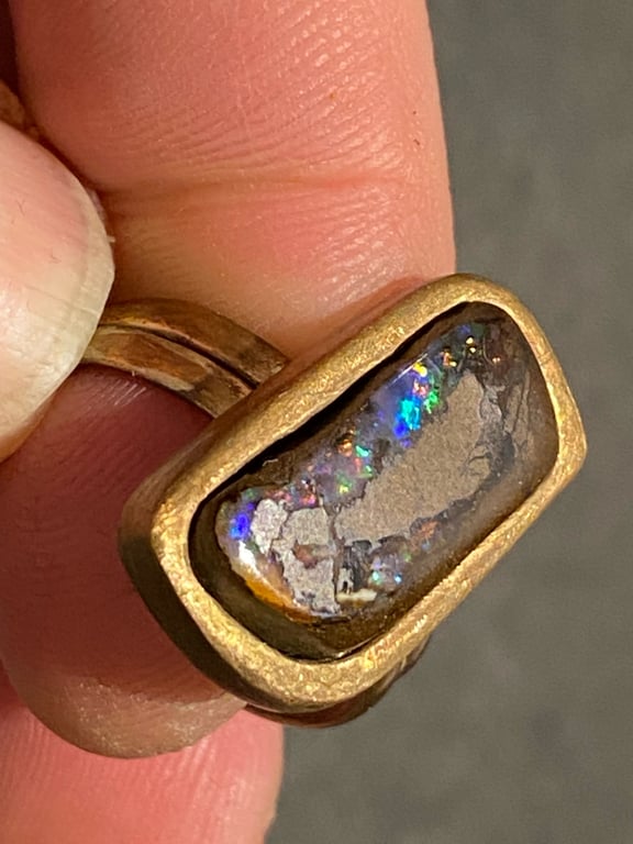 Boulder rough weld bronze