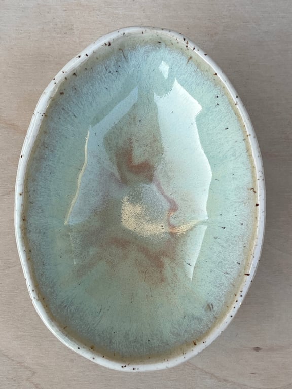 Grøn påskeæg. H: 5,5. L: 14,5 cm billede 3