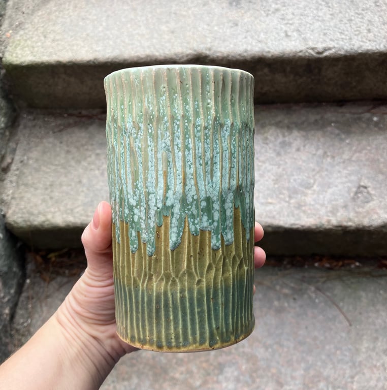 Vase, facetskåret billede 5