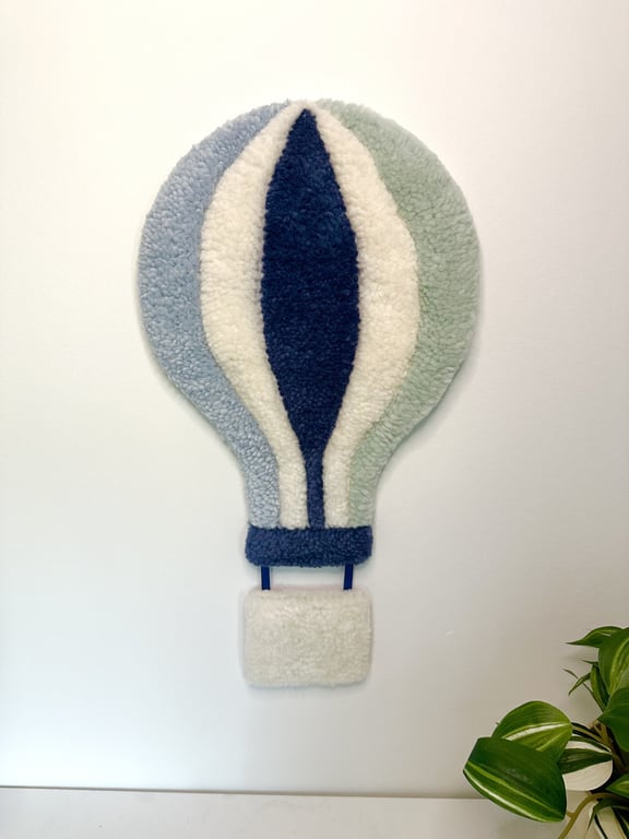 Tuftet luftballon - Håndlavet vægkunst i 100% uld. billede 4