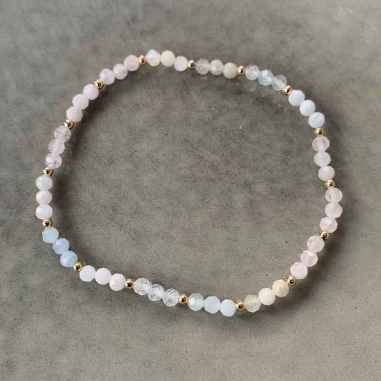 Morganit armbånd 3mm