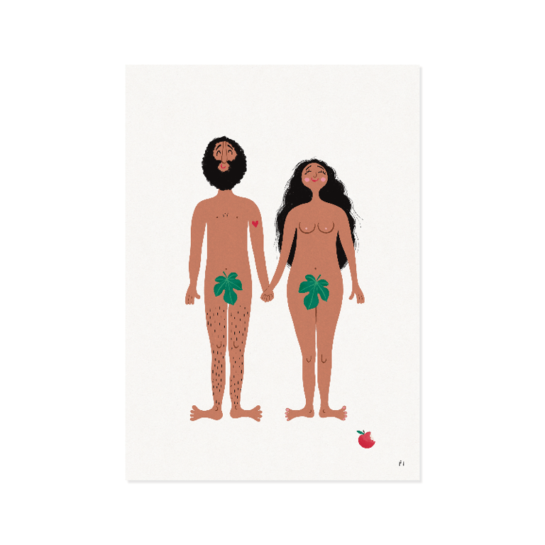 Eva &amp; Adam – sort – plakat