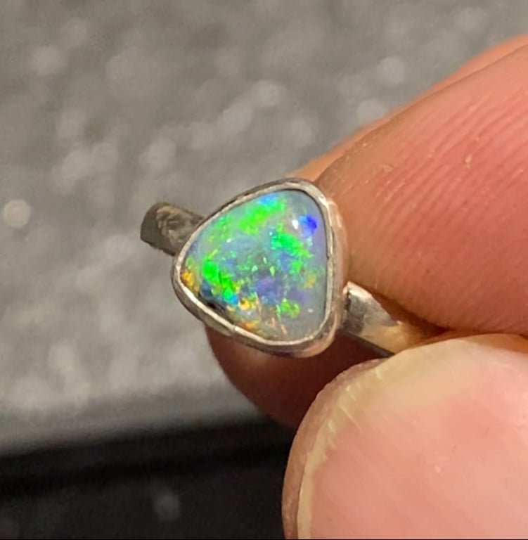 Lightning Ridge ring i sølv str xx