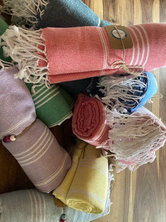 Hammam håndklæde - Rød (3)