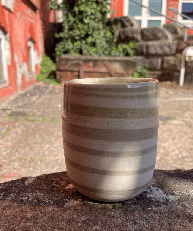 Marmoreret kop, latte  billede 4