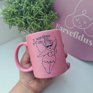 Krus: i respectfully don't care Pink Glimmer – produktbillede