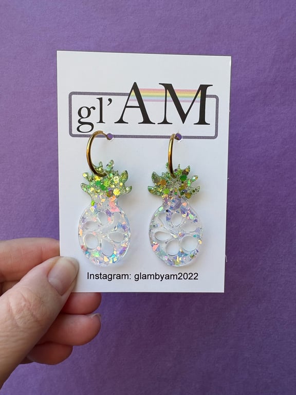 Ananas øreringe i creol