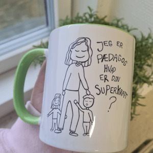 Krus: Jeg er pædagog, hvad er din superkraft Grøn – produktbillede