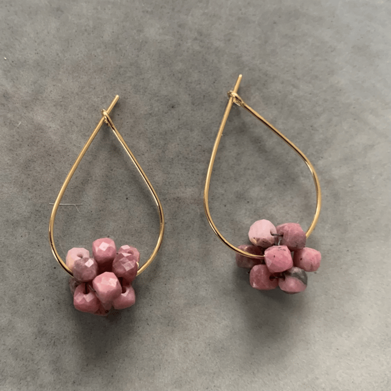 Rhodocrosit Berries øreringe 