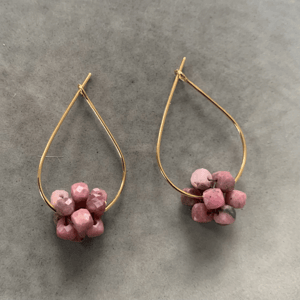 Rhodocrosit Berries øreringe  – produktbillede