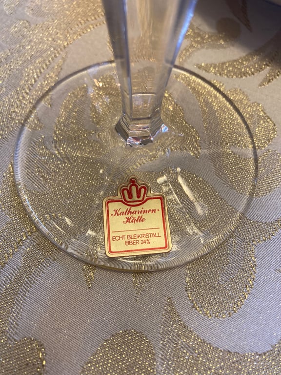 Vintage krystal vinglas (6)
