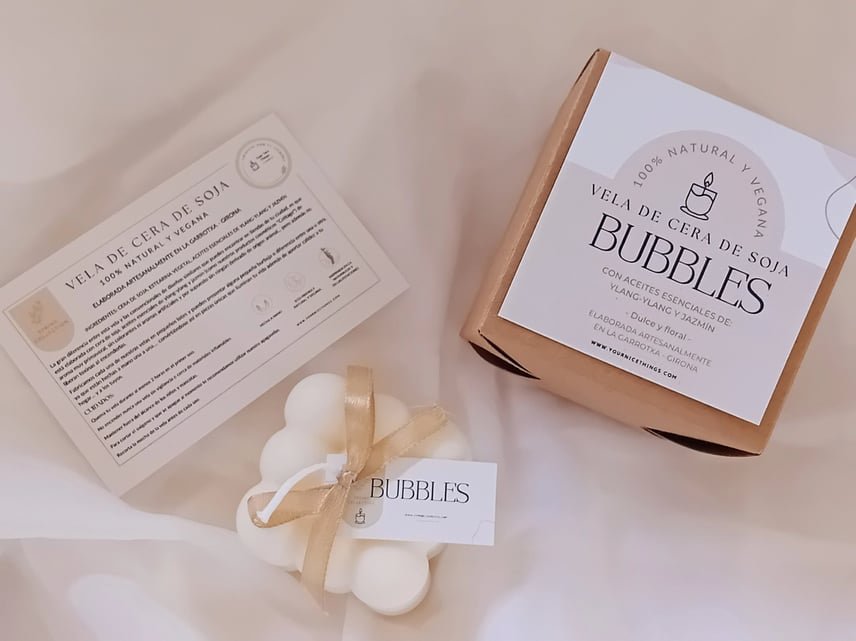 Soja stearinlys "Bubbles" stor billede 3