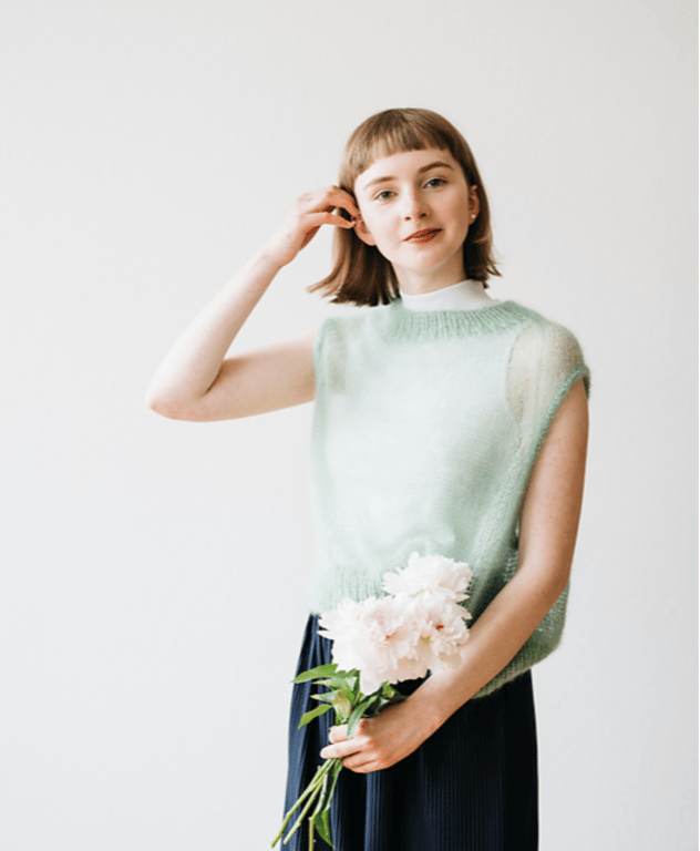 Kit: Ærmeløs top/vest - White Mountains by Midori Hirose (3)