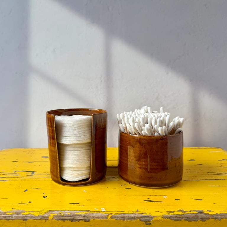 Badeværelsessæt brun billede 2