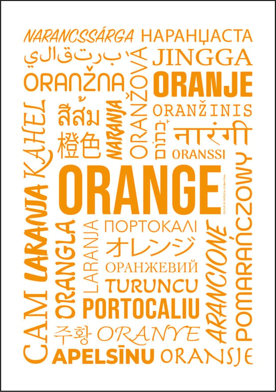 Farven orange billede 2