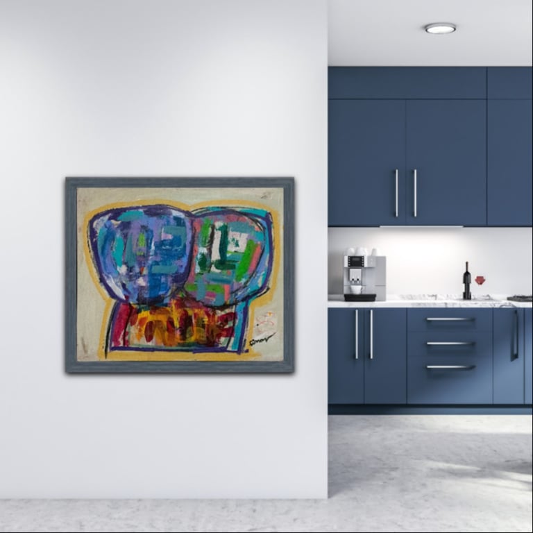 #1123 Maleri 100X120cm billede 4