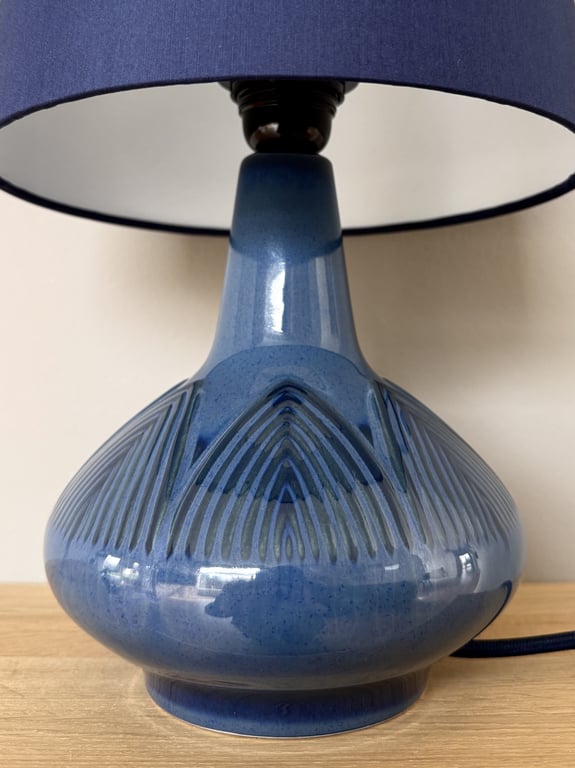 Upcycled vintage bordlampe - Søholm Keramik billede 2
