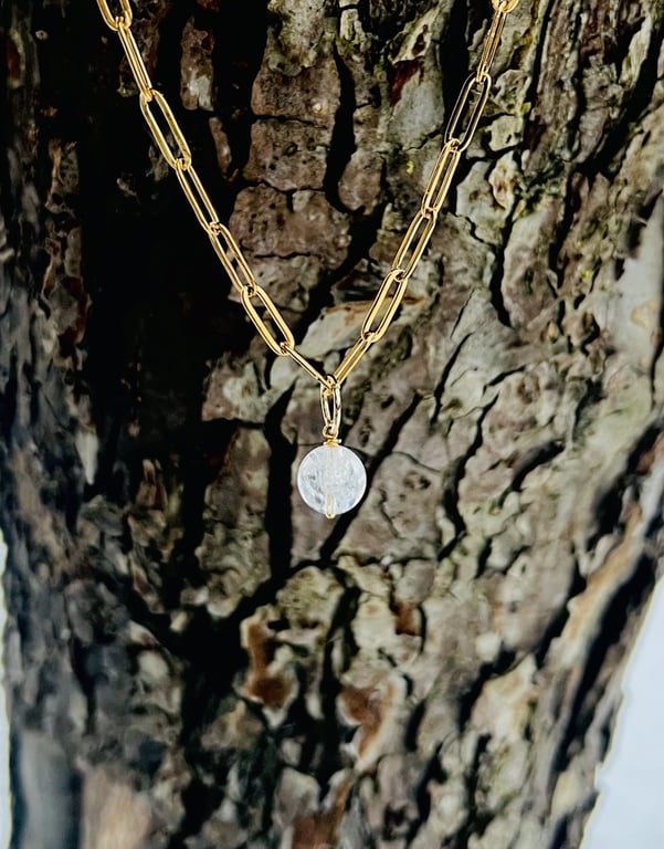 Halskæde med Bjergkrystal