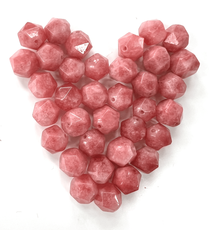 Pink Rhodonit star cut- vedhæng billede 3
