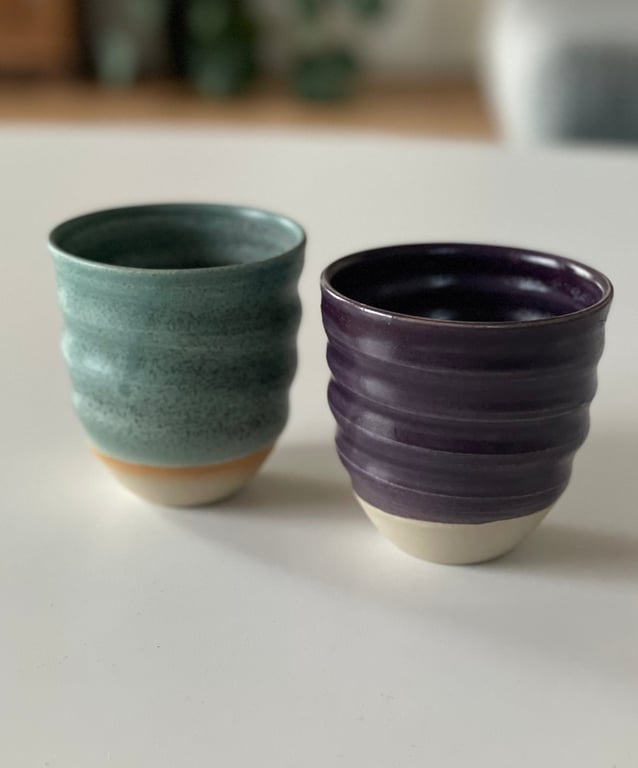 Kop, Cortado - spiraldrejet, mørk violet billede 2