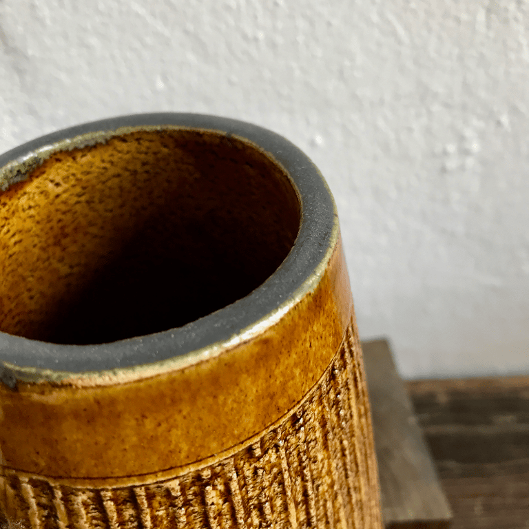 Vase, brændt karry billede 2