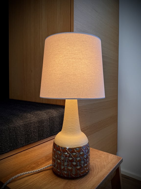 Upcycled vintage bordlampe - Søholm Keramik billede 4