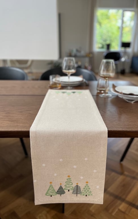 Juleløber - Grøn 2030-1 Str. 30 x 100 cm. (4)