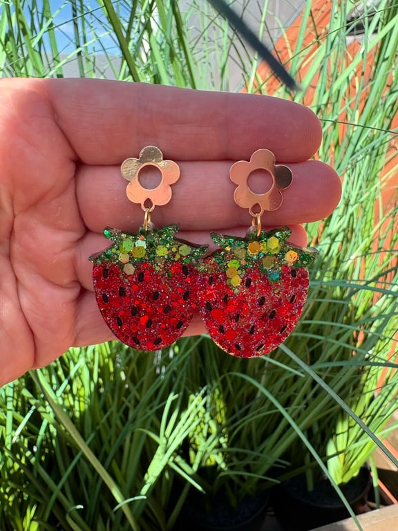 Smukke røde jordbær