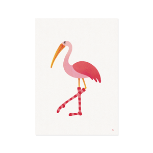 Varme flamingotæer – plakat – produktbillede