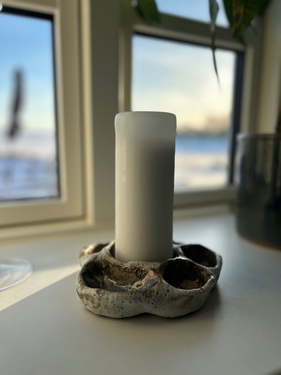 Lysestage til bloklys 