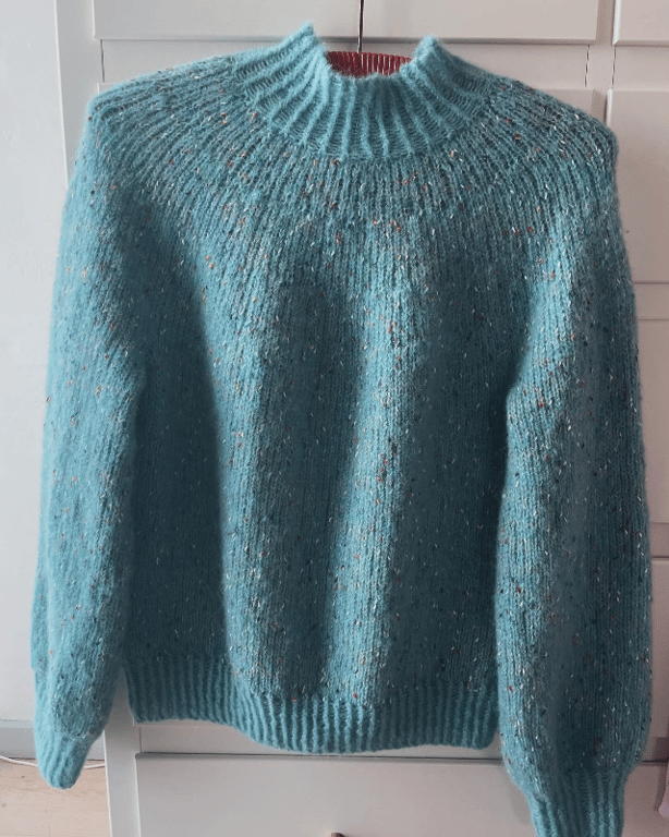 Kit: Novice sweater med følgetråd Make it Tweed  billede 5