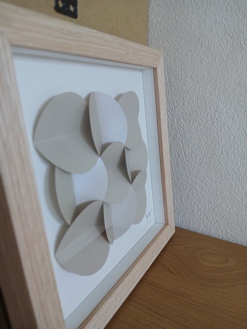 20x20cm, 3D papirværk, indrammet  (4)