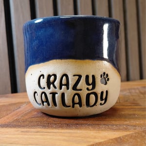 Crazy catlady mørkeblå – produktbillede