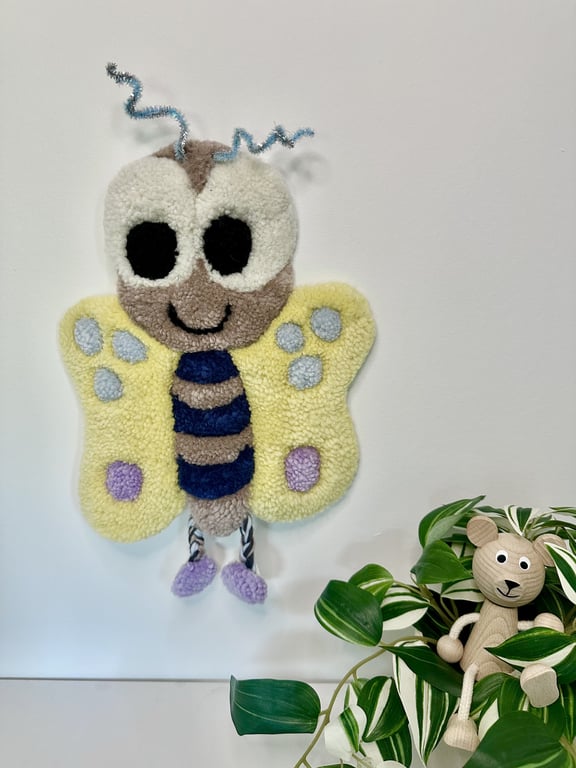 Tuftet vægophæng i uld – Håndlavet til børneværelset  billede 3