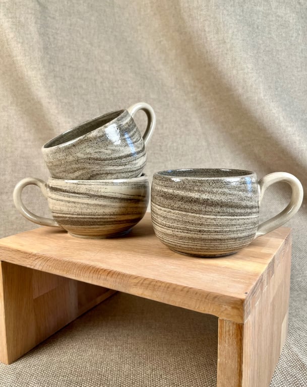 Marmor kopper m. hank (lille) billede 2