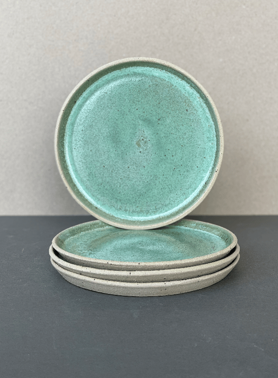 Kagetallerken, kobbergrøn - ø 17 cm