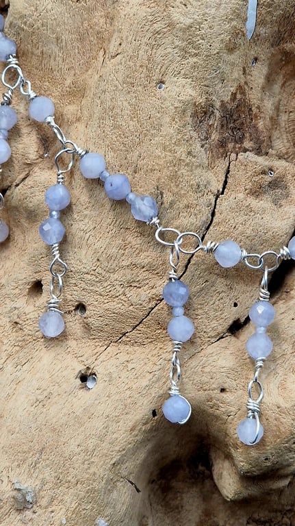 Tanzanite halskæde.