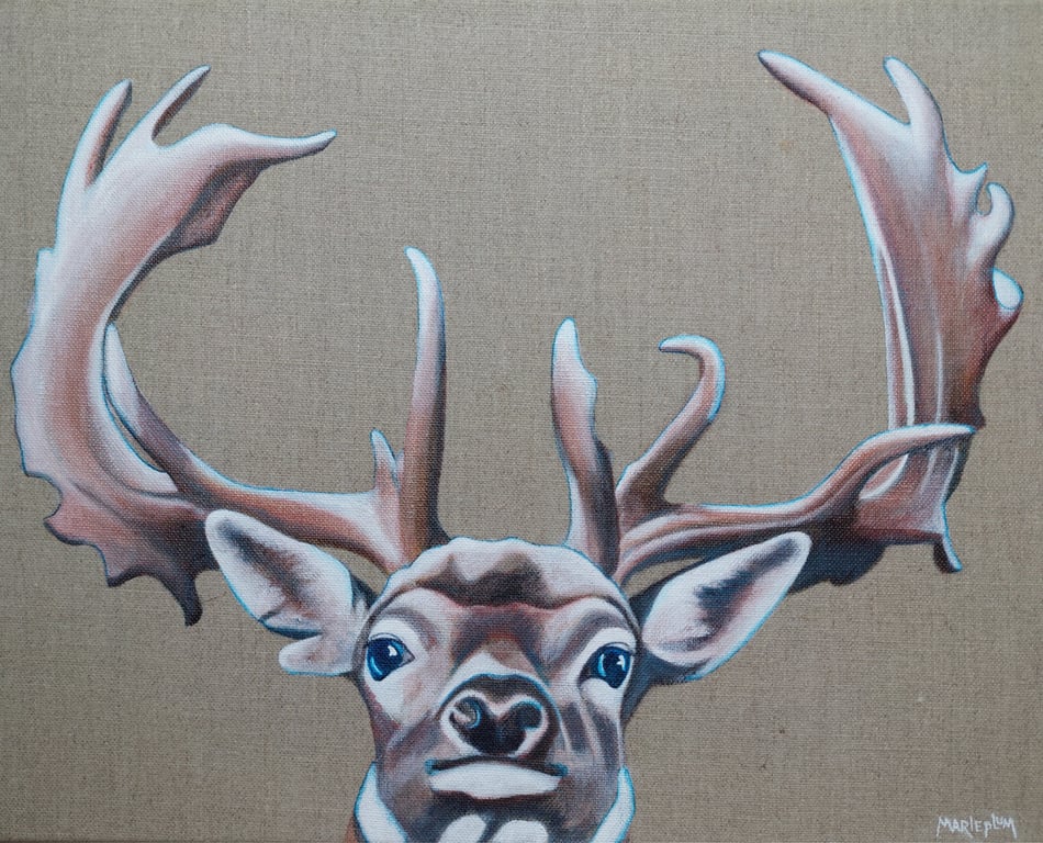 Skovens konge - jeg passer på dig! © 40x50cm  billede 3