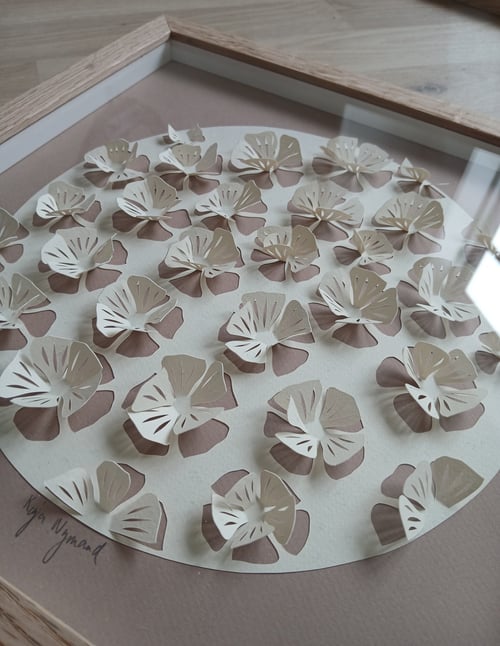 30x30, 3D papercut, nougat, indrammet  (3)