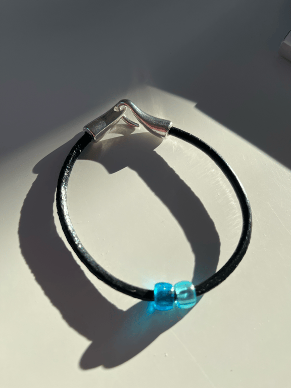 Læder armbånd billede 2