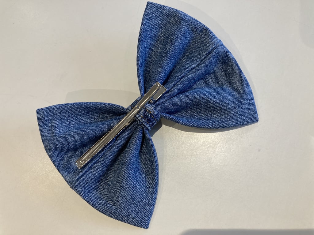 Denim sløjfe  billede 2