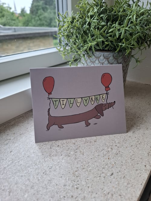 Kort: tillykke hund (2)