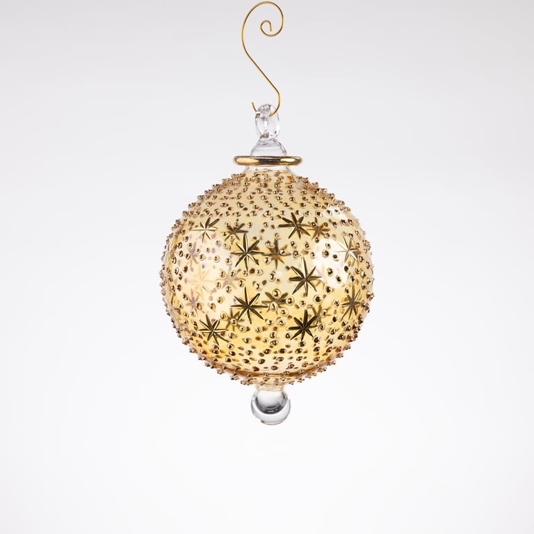 JULEKUGLE DESIGN 1003 GOLDEN MED GULD billede 3