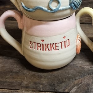 Strikkekop lyserød – produktbillede