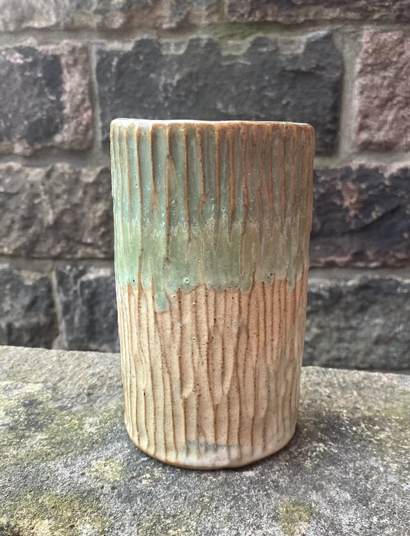 Vase, rillet  billede 3