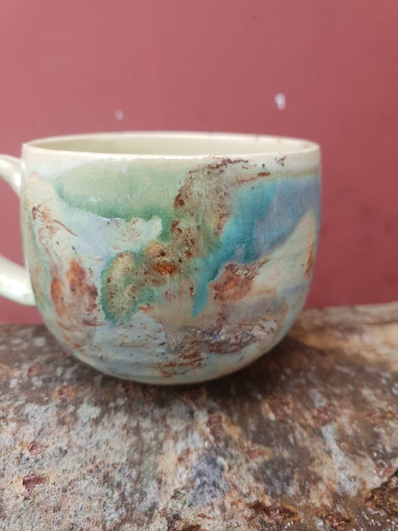 Syngende ansigtskop med hank  billede 2