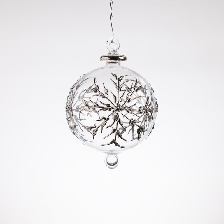 JULEKUGLE DESIGN 1014 KRYSTAL MED GULD ELLER HVIDGULD billede 6