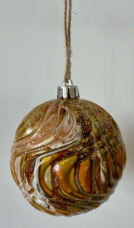 Kunst julekugle 46