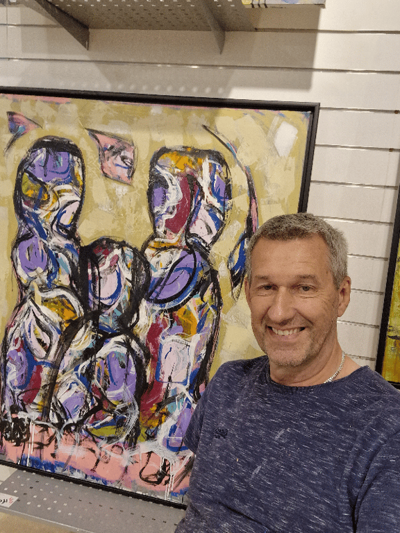 9#1246  100x120 cm  SOLD billede 3